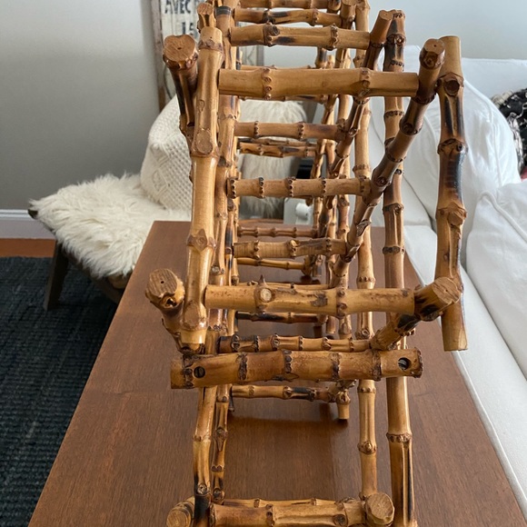 Vintage Bamboo Wine Rack Mid Century Modern - Picture 3 of 7